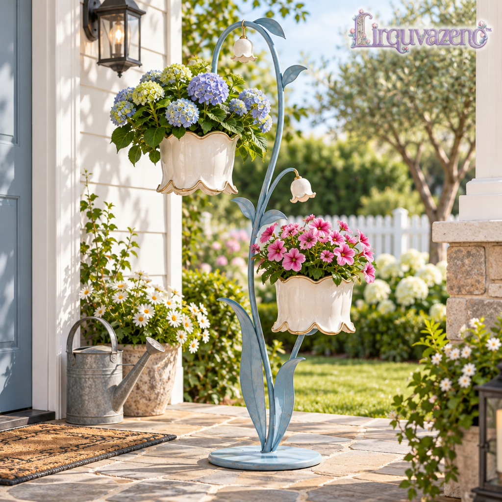 Lirquvazeno Bluebell Double Plant Stand — view 2