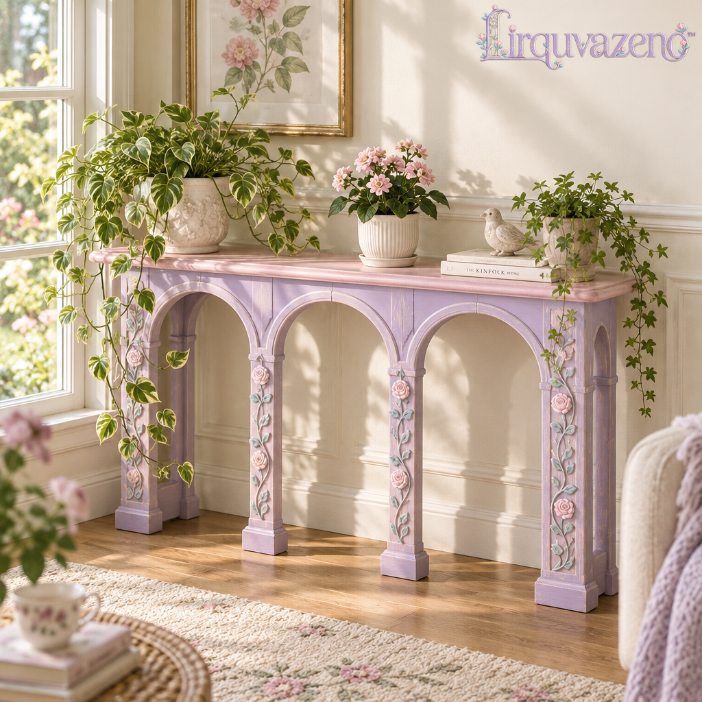 Lirquvazeno Lilac Arcade Plant Console — view 1