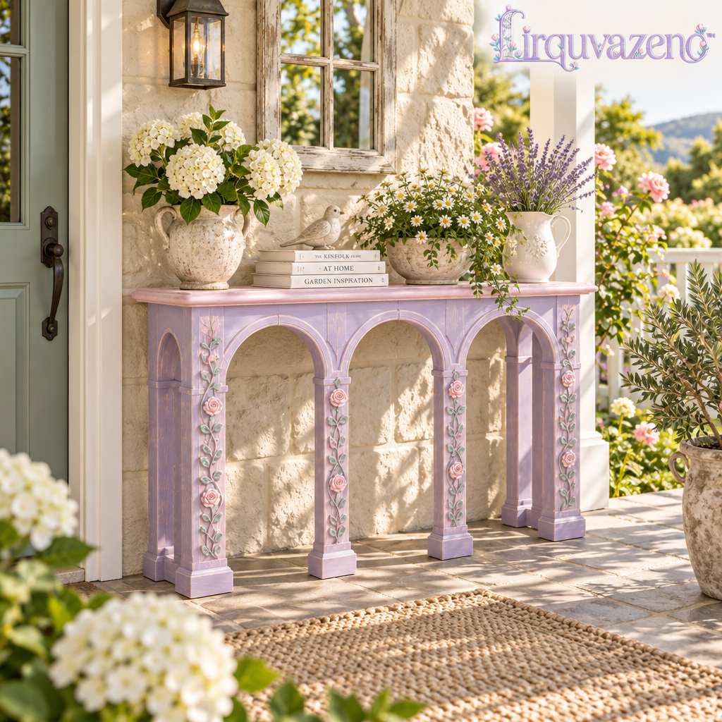 Lirquvazeno Lilac Arcade Plant Console — view 2