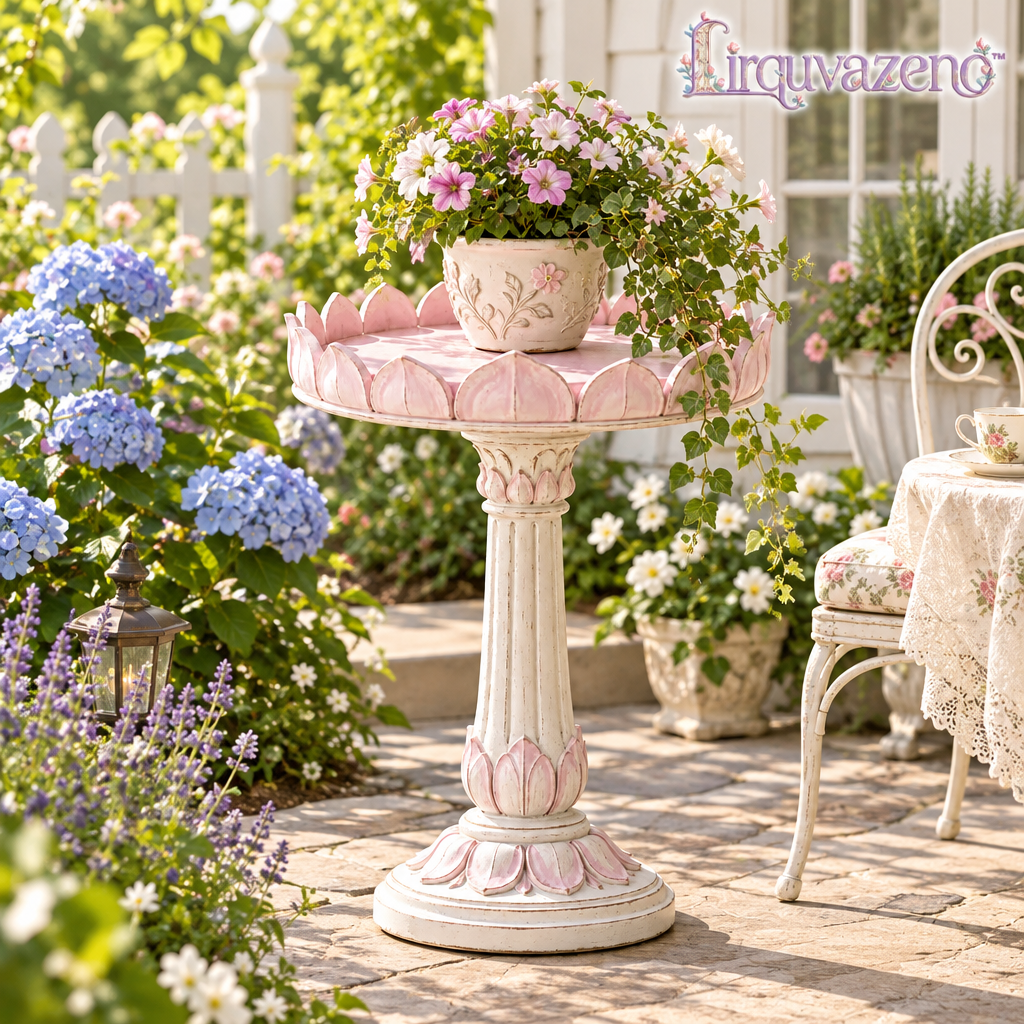Lirquvazeno Blush Lotus Plant Pedestal — view 2