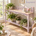 Lirquvazeno Lilac Trellis Two-Level Plant Console — view 1